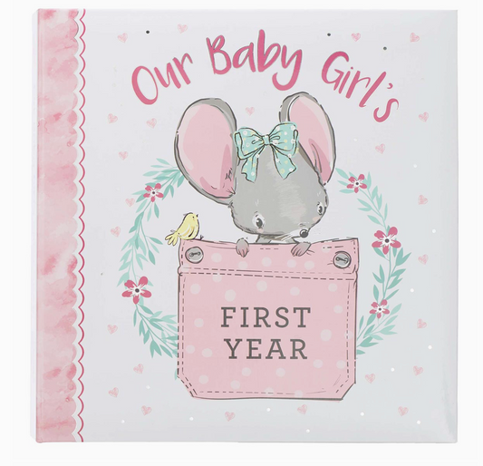 First Year Baby Girl Memory Book