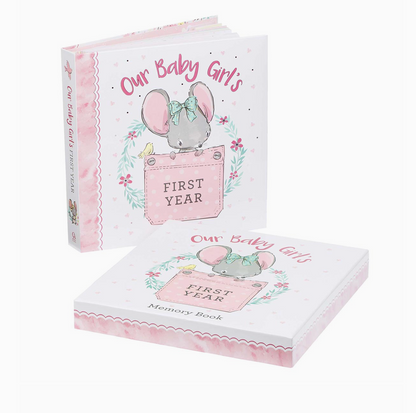 First Year Baby Girl Memory Book