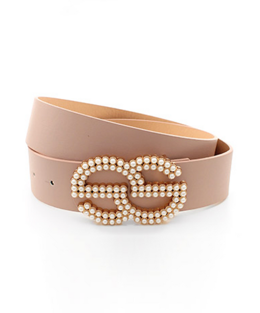 Blush Paved Pearl Belt