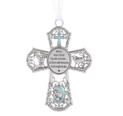 Crib Cross Ornament (Different Color Options Available)