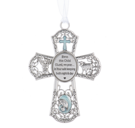 Crib Cross Ornament (Different Color Options Available)