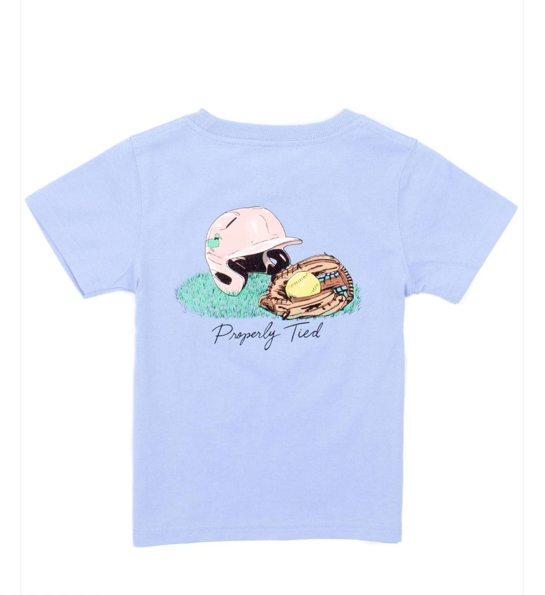Softball SS Light Blue T-Shirt