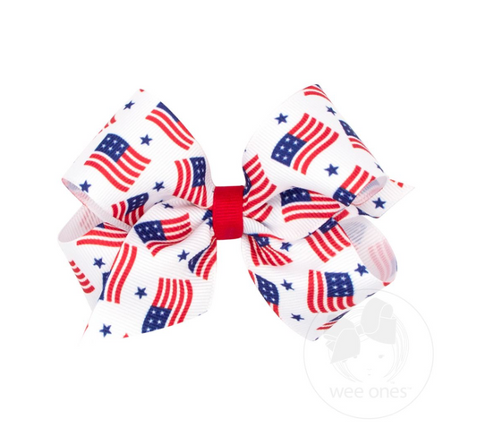 King Patriotic Theme Bow