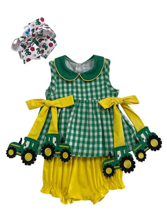 Tractor Tie Bloomer Set