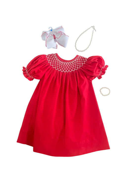 Pearly Red Dress