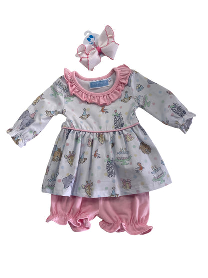 Party Animals Ruffle Bloomer Set